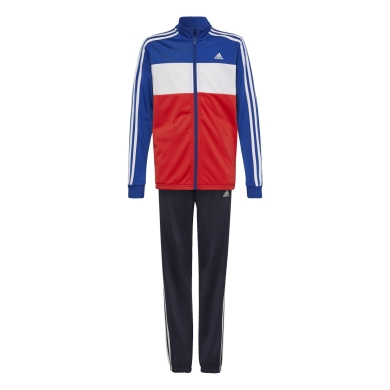 adidas dres treningowy Essentials Tricot (100% poliester) niebieski/czerwony/biały dla chłopców